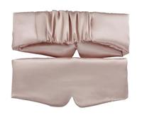 Cmis Kbei Silk Satin Sleep Mask Comfortable Sleeping Eye Mask Eyeshade Cover Shade Eyes Relax Enlarged Eye Patch Women Men Sleep Health(Pink,1PC)
