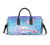 Cmizedevise Men Travel Duffle Bag, Magenta, L