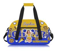 Cmizedevise Personalized Cheer Bag for Cheerleader Custom Sport Duffel Bag Carry On Overnight Weekender, Multicolor 14, L