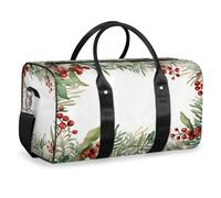 "Cmizedevise Retro Christmas Travel Duffel Bag for Men & Women, Lightweight Waterproof Gym Bag with Adjustable Shoulder Strap for Sports Fitness Workout Overnight Trip"