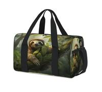 Cmizedevise Sloth Gym Bag for Women 17 inch Waterproof Carry On Overnight Weekender Bag Sports Duffel Tote Bags for Travel Workout