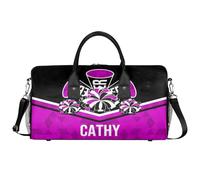 Cmizedevise Small Duffel Bags for Women Men, Magenta, L