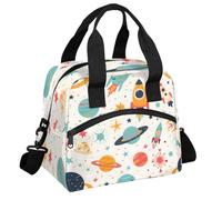 Cmizedevise Space Lunch Bag for Women & Men Adult Space Planet Reusable Insulated Lunch Box Leakproof Cooler Tote Bag for Work Travel Picnic