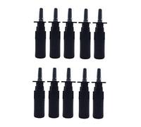 CMJ™ 10 x 5ml BLACK Plastic Nasal Spray Empty Refillable Bottle Fine Mist Tan Spraying UK Seller