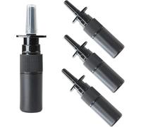 CMJ™ 15 x 5ml BLACK Plastic Nasal Spray Empty Refillable Bottle Fine Mist Tan Spraying UK Seller (15 Bottles)