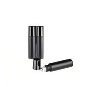 CMJ 2 x 10ml Matte BLACK Roller Ball Empty Bottles Essental Oils Metal Roller Ball Roll On UK SELLER