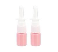 CMJ™ 2 x 5ml PINK Empty Nasal Pump Spray Plastic Bottle Fine Mist Refillable (2 Bottles)