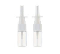 CMJ™ 2 x Empty CLEAR 10ml Nasal Pump Spray Plastic Bottle Fine Mist Refillable