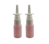 CMJ™ 2 x Empty PINK 10ml Nasal Pump Spray Plastic Bottle Fine Mist Refillable