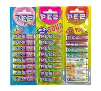 CMJ 3 Packs of 8 PEZ Refills Mixed Fruit Sour Fizzy Sweets for Pez Dispenser Goody Bag