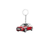 CMJ™ Flat Acrylic 2D Red Mini Keyring Gift Car Keychain