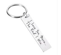 CMJ™ I Love You More The End I Win Rectangle Key Ring Keychain Keyring Valentines