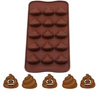 CMJ™ Poop Shape Silicone Mould Mold Ice Cube Tray Wax Melt Chocolate Funny Poo Novelty