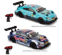 CMJ RC Cars Twin Pack: Officially Licensed Audi RS5 DTM & Mercedes AMG C63 DTM, 1:24 Scale, 2.4Ghz Remote Control Cars - Perfect for Racing Fans