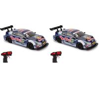 CMJ RC Cars Audi RS5 DTM Officially Licensed Remote Control Car 1:24 Scale 2.4Ghz Red Bull (1:24 Audi DTM) (Pack of 2)