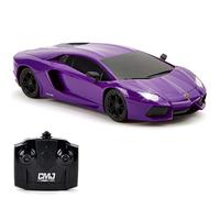 CMJ RC Cars Lamborghini LP700-4 Remote Control RC Car Officially Licensed 1:24 Scale Working Lights 2.4Ghz. Great Kids Play Toy Auto (Purple)