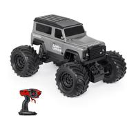 CMJ RC Cars Land Rover Defender Big Wheel Remote Control Car, 1:16 Scale Off-Road Toy with Oversized Tyres & Rechargeable Battery, 2.4GHz