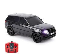 CMJ RC Cars TM Range Rover Sport Remote Control Car 1:24 scale with Working LED Lights, Radio Controlled Supercar (Range Rover Sport Black)
