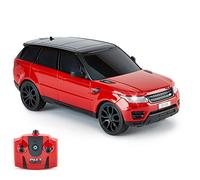 CMJ RC CarsTM Range Rover Sport Official Licensed Remote Control Car 1:24 with Working LED Lights, Radio Controlled Supercar (Range Rover Sport Red)