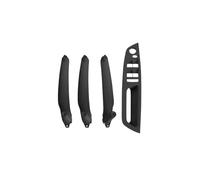 CMJAHU Fit for B-M-W E70 E71 E72 X5 X6 LHD RHD 4Pcs Car Interior Door Handle Inner Panel Pull Trim Cover Set Armrest Replacement(Model B RHD Black)