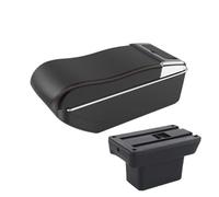CMJAHU Fit For Baojun Yep Car Armrest Box Modification, High Center Console Accessories, Interior Double-layer Storage Box With Cup Holder(A3curved Whiteline)