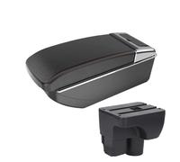CMJAHU Fit For C-h-e-v-r-olet Sail 3 Armrest Sail III Car Interior Modification Curved Double-layer Storage Plus Center Console Accessories(B2straight blackline)