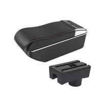 CMJAHU Fit For Chery A13 Very Celer Fullwin 2 Armrest 2008-2012 Center Console Raised Double-layer Storage Box Interior Car Accessories(A3curved Whiteline)