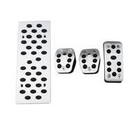 CMJAHU Fit For Ford Focus 2 MK2 RS ST 2005-2011 Accessories Lilmanta Steel Car Pedals Covers Clutch Gas Brake Pedal Set Pads(MT With Rest)