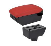 CMJAHU Fit For Geely MK For New Geely MK GC6 Car Armrest Central Storage Box New King Kong Retrofit With USB Accessories(C red 7USB)