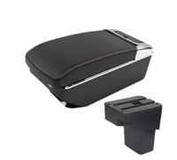 CMJAHU Fit For H-Y-U-N-D-A-I Solaris Accent RB Solaris Verna 2011-2016 Multi-functional Storage Box Upgrade Car Armrest Interior Accessories USB(A1 Black red 7 USB)