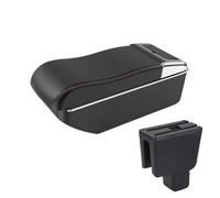 CMJAHU Fit For H0nda BR-V Armrest H0nda BRV Car Center Console Heightened Multi-functional Storage Box Interior Car Accessories Cup Holders(A3curved Whiteline)