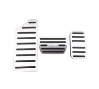 CMJAHU Fit For H0nda Civic 10th 11th 2016-2019 2021 2022 Car Accelerator Pedal Brake Pedals Pad Non-Slip Cover Case Protector Accessories(3pcs Silver)