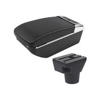 CMJAHU Fit For KIA Rio 2 Armrest Box For KIA Rio 2006 2007 2008 2009 2010 2011 Car Armrest Box Accessories Interior Storage Box Retrofit 4.(A2 Black line 7 USB)