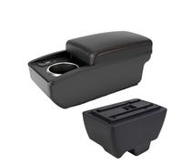 CMJAHU Fit For M-a-h-i-n-d-r-a Bolero Armrest Box Bolero Center Console Modified Car Interior Multi-function Storage Box Car Interior Accessories(B1 Red line 6 usb)