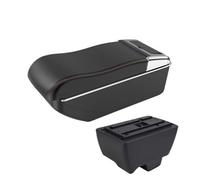CMJAHU Fit For M-a-h-i-n-d-r-a Bolero Armrest Box Modification, Multi-functional Storage Box For Car Interior Center Console Car Interior Accessor(A3curved Whiteline)