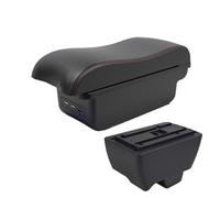 CMJAHU Fit For M-a-h-i-n-d-r-a Bolero Armrest Box Upgrade Multi-function Center Console Car Storage Space Cover Retractable Accessories USB(B2 Black line 3 USB)