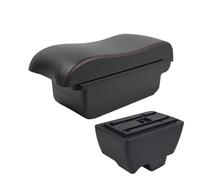 CMJAHU Fit For M-a-h-i-n-d-r-a Bolero Armrest Box Upgrade Multi-function Center Console Car Storage Space Cover Retractable Accessories USB(A1 Black red NO USB)