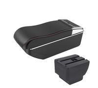 CMJAHU Fit For M-A-Z-D-A 2 Armrest M-A-Z-D-A 2 Demio Car Interior Modification Accessories Curved Height Double-layer Storage Center Console Decora(A2 curved blackline)