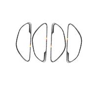 CMJAHU Fit for M-e-r-c-e-d-e-s B-e-n-z C Class W205 GLC X253 2016 2017 2018 Car Interior Door Handle Frame Carbon Fiber Cover Decor Accessories(B)