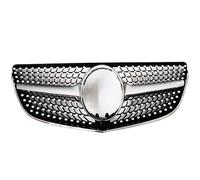 CMJAHU Fit For M-e-r-c-e-d-e-s B-e-n-z E Coupe W207 C207 A207 2009-2015 GT Diamond Style Front Inlet Mask Grille Grill Grid Mesh Tuning Accessories(13-15 Diamond Silver)