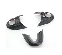 CMJAHU Fit For M-i-n-i Cooper S JCW F55 F54 F56 F57 F60 Accessories Carbon Fibre Steering Wheel Button Cover Sticker Interior Decoration(Style B)