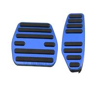 CMJAHU Fit For Many Serena C27 Series X-Trail T32 Days CNC Uxcell 1 Set Brake Pedals Pads Cover Footrest Kits(Blue)