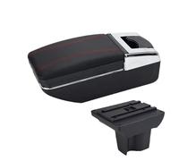 CMJAHU Fit For Perodua Aruz Armrest RUSH T-o-y-o-t-a 2019 AVANZA Car Center Console Modified Multi-function Storage Box Car Supplies Accessories(A1 red line NO USB)