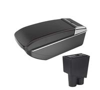 CMJAHU Fit For Proton EXORA Car Armrest Interior Modification Center Console Multi-functional Storage Box Car Accessories With Cup Holders(B1 straight red line)