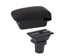 CMJAHU Fit For S-k-o-d-a Citigo UP Armrest Box For S-k-o-d-a Citigoᵉ IV Car Armrest Central Storage Box Retrofit Interior With USB Car Accessories(B red line 3USB)