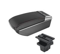 CMJAHU Fit For S-k-o-d-a O-c-t-a-v-i-a Armrest Box S-k-o-d-a Yeti Mk2 A5 Car Center Console Multi-function Storage Box Auto Parts Interior Modification(B1 Black red NO USB)