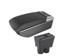 CMJAHU Fit For Suzuki Alto Car Interior Modification Armrest Upgrade Double-layer Storage Box With Cup Holders Center Console Accessories(B1 straight red line)