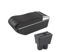 CMJAHU Fit For Suzuki Alto Car Interior Modification Armrest Upgrade Double-layer Storage Box With Cup Holders Center Console Accessories(A3curved Whiteline)