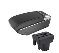 CMJAHU Fit For T-o-y-o-t-a Avanza 2009-2015 Car Armrest Modification With Cup Holders Double-layer Storage Center Console Car Interior Accessori(B1 straight red line)