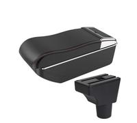 CMJAHU Fit For T-o-y-o-t-a Sienta Car Armrest Modification Center Console Curved Double-layer Storage Box With Cup Holder Interior Accessories(A2 curved blackline)
